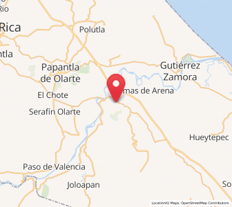 Map of El Remolino, Veracruz