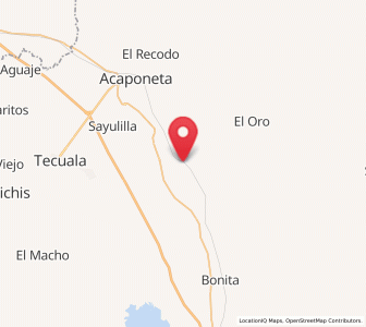 Map of El Resbalón, Nayarit