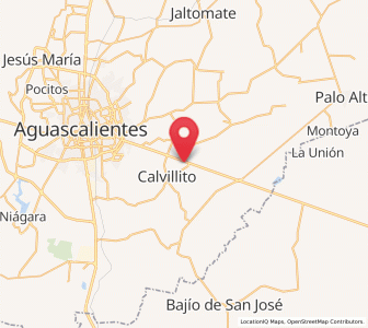 Map of El Retoño, Aguascalientes
