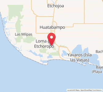 Map of El Riíto de Mazaray, Sonora