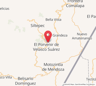 Map of El Rodeo, Chiapas