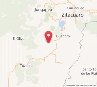 Map of El Rodeo, Michoacán