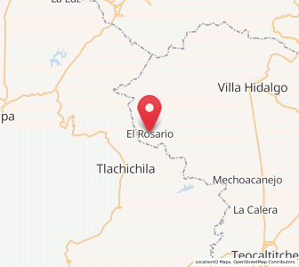 Map of El Rosario, Jalisco