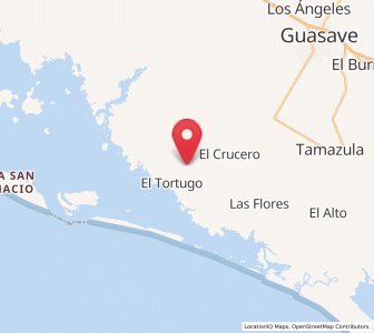 Map of El Sacrificio, Sinaloa