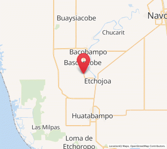 Map of El Sahuaral, Sonora
