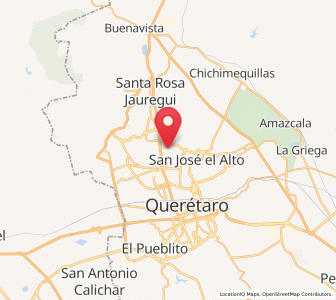 Map of El Salitre, Querétaro