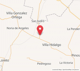 Map of El Salitre, Zacatecas
