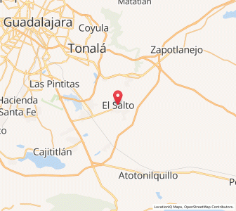 Map of El Salto, Jalisco