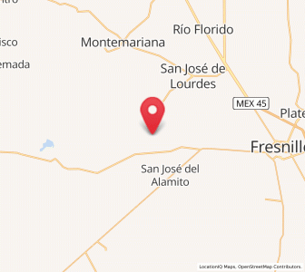 Map of El Salto, Zacatecas
