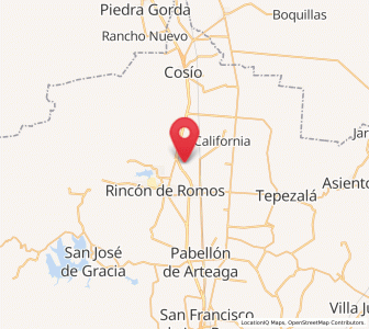 Map of El Saucillo, Aguascalientes
