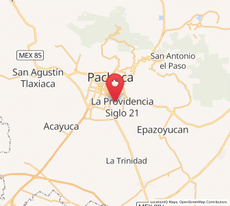 Map of El Saucillo (Fraccionamiento), Hidalgo