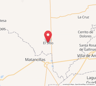Map of El Sitio, Zacatecas
