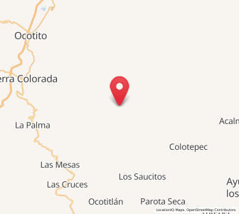 Map of El Tabacal, Guerrero
