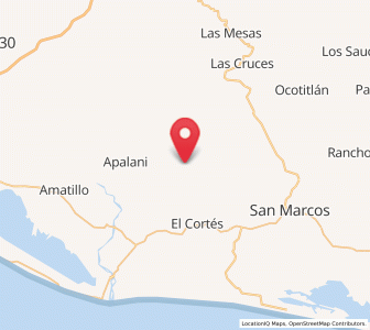 Map of El Tamarindo, Guerrero