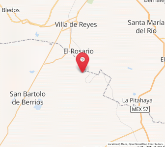 Map of El Tejocote (El Domingo), Guanajuato
