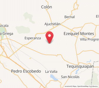 Map of El Tejocote, Querétaro