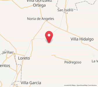 Map of El Tepozán, Zacatecas