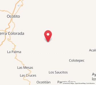 Map of El Terrero, Guerrero