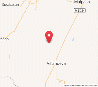 Map of El Tigre, Zacatecas