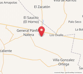 Map of El Tule, Zacatecas