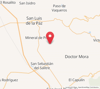 Map of El Varal (La Merced), Guanajuato