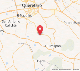 Map of El Vegil, Querétaro
