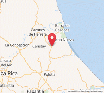 Map of El Volador, Veracruz