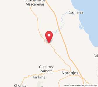 Map of El Zapotal, Veracruz