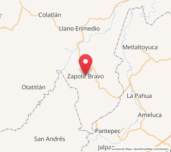 Map of El Zapote Bravo, Veracruz