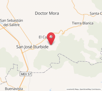 Map of El Zapote, Guanajuato