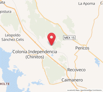 Map of El Zapotillo, Sinaloa