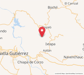 Map of El Zapotillo, Chiapas