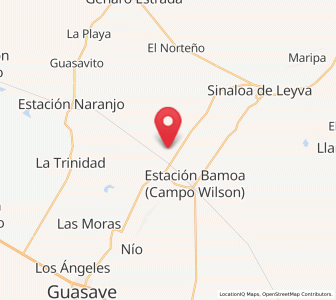 Map of El Zopilote, Sinaloa
