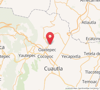 Map of Emiliano Zapata (Casahuates), Morelos