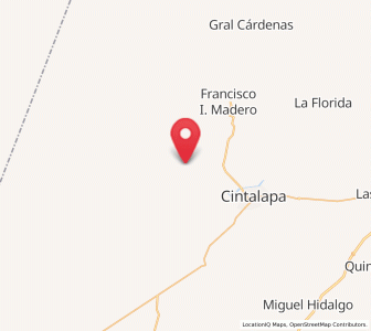 Map of Emiliano Zapata, Chiapas