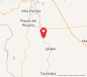 Map of Emiliano Zapata, Tabasco