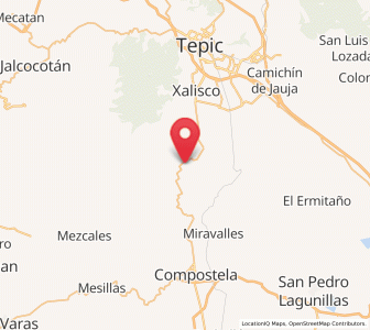 Map of Emiliano Zapata, Nayarit