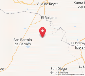 Map of Emiliano Zapata, Guanajuato