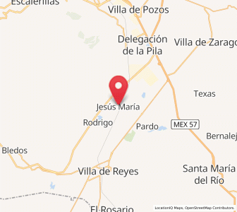 Map of Emiliano Zapata, San Luis Potosí