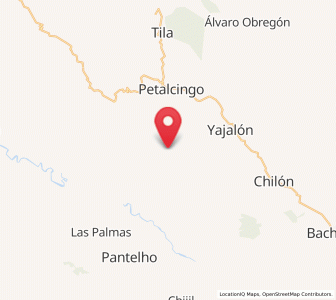 Map of Emiliano Zapata, Chiapas