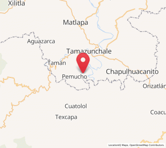 Map of Enramaditas, San Luis Potosí