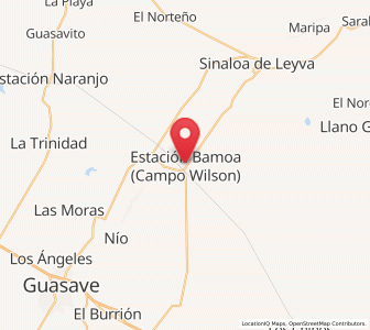 Map of Estacion Bamoa, Sinaloa