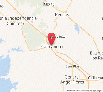 Map of Estación Chimaneco, Sinaloa