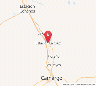 Map of Estación la Cruz, Chihuahua