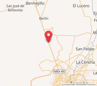 Map of Estación Noé, Durango