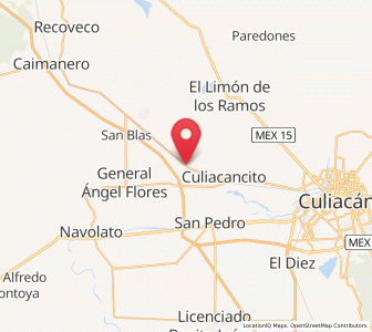 Map of Estación Rosales, Sinaloa