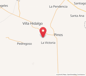 Map of Estancia de Guadalupe, Zacatecas