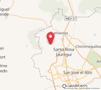 Map of Estancia de la Rochera, Querétaro
