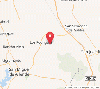 Map of Estancia de San Antonio, Guanajuato