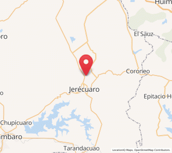 Map of Estanzuela de Romero, Guanajuato